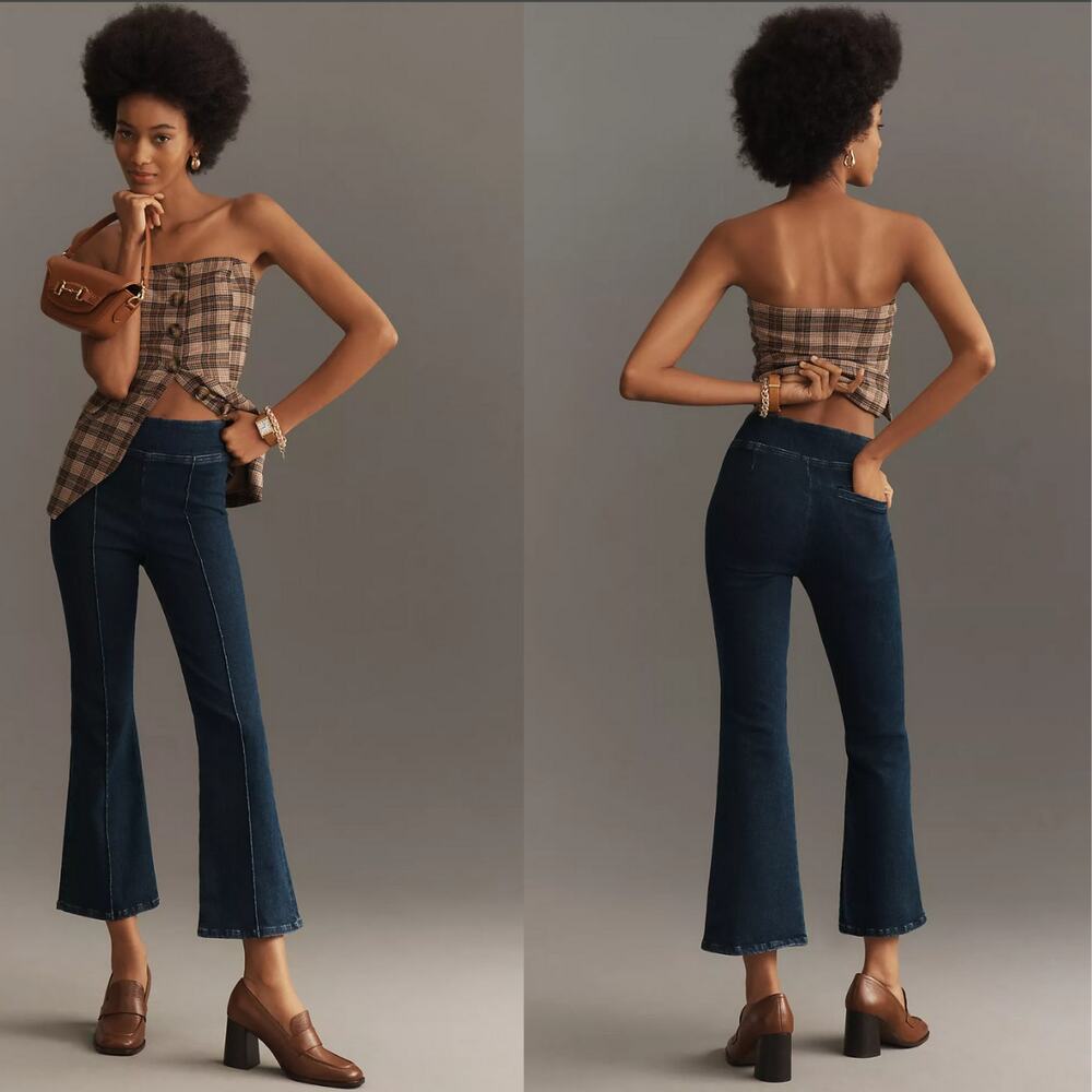New FRAME High-Rise Crop Mini Boot Jeans - Size 0
